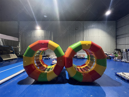 Juguetes de agua inflables grandes Juguetes de lago inflables rueda de agua de rodillo piscina rueda inflable