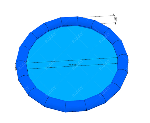 Redondo Pequeño Azul Gran Divertido Verano Niños Piscina Inflable Para Paddle Boats Bolas de agua