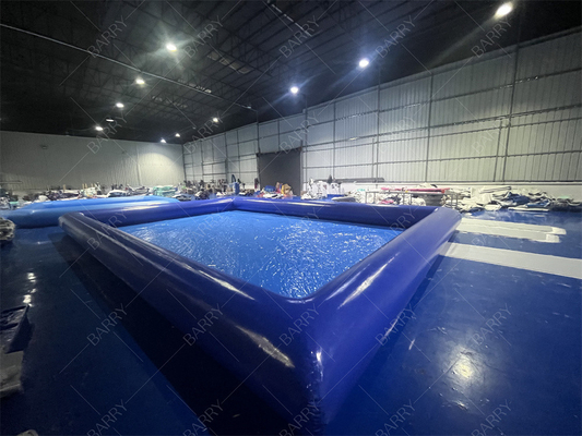 Piscina de agua pequeña azul portátil para niños hecha de lona de PVC duradera perfecta para la diversión del verano y juegos acuáticos