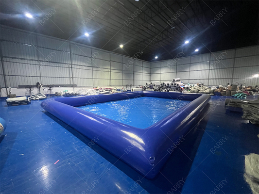 Piscina de agua pequeña azul portátil para niños hecha de lona de PVC duradera perfecta para la diversión del verano y juegos acuáticos
