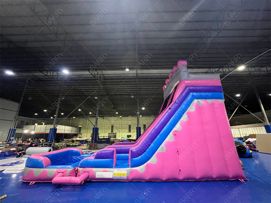8.4x3.6x6m Jumper a medida Bouncy Kids Pink Princess toboganes de agua inflable para la fiesta