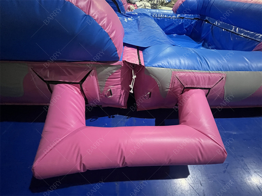 8.4x3.6x6m Jumper a medida Bouncy Kids Pink Princess toboganes de agua inflable para la fiesta