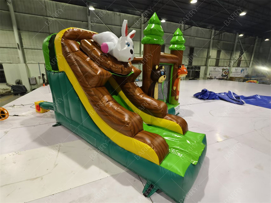 3.6x3x2.4m Temática animal Bosque lluvioso salto castillo saltador comercial casa de salto inflable