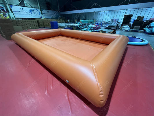 Jardín comercial Gran piscina de agua hermética Piscina de agua naranja Juego de agua verano