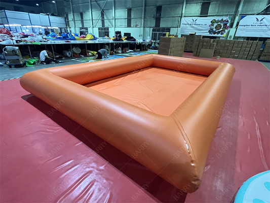 Jardín comercial Gran piscina de agua hermética Piscina de agua naranja Juego de agua verano