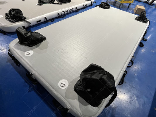 Pontoon de agua inflables plataforma flotante de muelle para jet ski yates isla