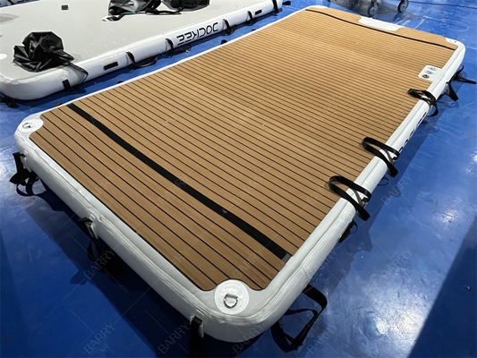 Pontoon de agua inflables plataforma flotante de muelle para jet ski yates isla