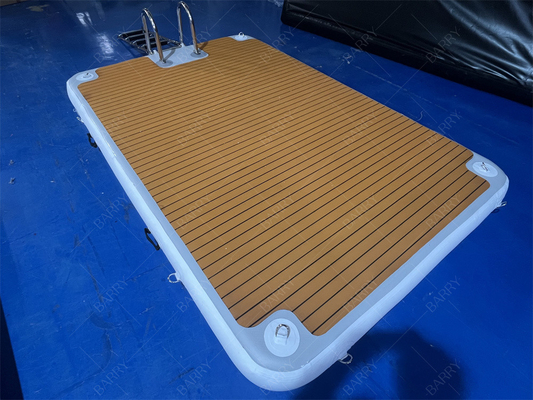 Escaleras de acero inoxidable 3x2x0.2m Inflables Pontoon para el estacionamiento de barcos