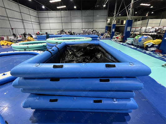 Piscina inflada para yates Anti medusas Piscina flotante inflada Océano Piscina de mar con recinto de redes para yates