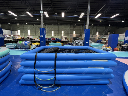 Piscina inflada para yates Anti medusas Piscina flotante inflada Océano Piscina de mar con recinto de redes para yates