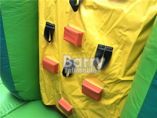 Costura doble inflable del parque de atracciones de la tierra de la despedida del salto de la casa