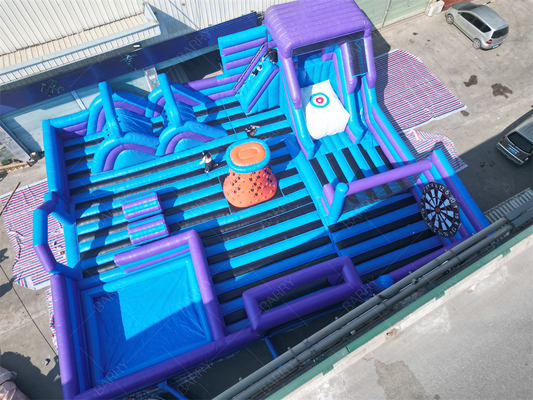 Parque de juegos comercial al aire libre Casa de salto Parque temático inflable para adultos Niños