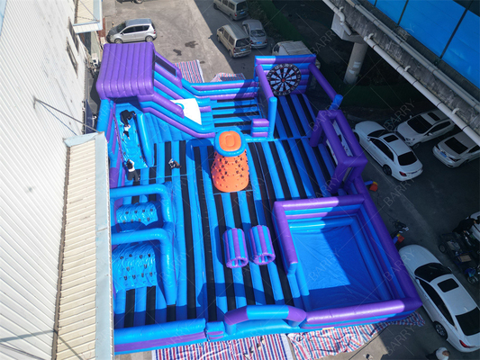 Parque de juegos comercial al aire libre Casa de salto Parque temático inflable para adultos Niños