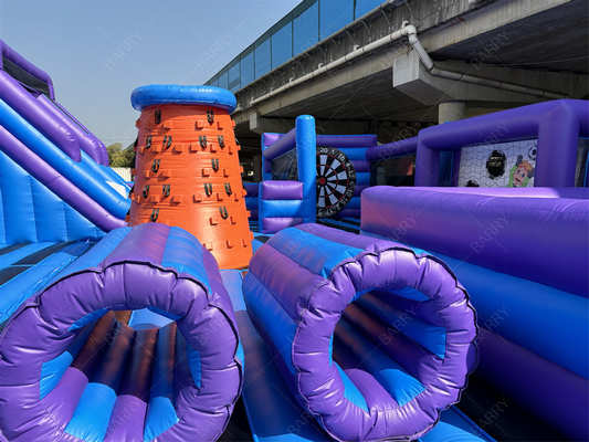 Parque de juegos comercial al aire libre Casa de salto Parque temático inflable para adultos Niños