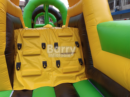 Gran Parque Temático Inflable de Agua Seca Nacional Interior Gran Casa de Salto Con Limpieza Juego Deslizamiento de Escalada Pared