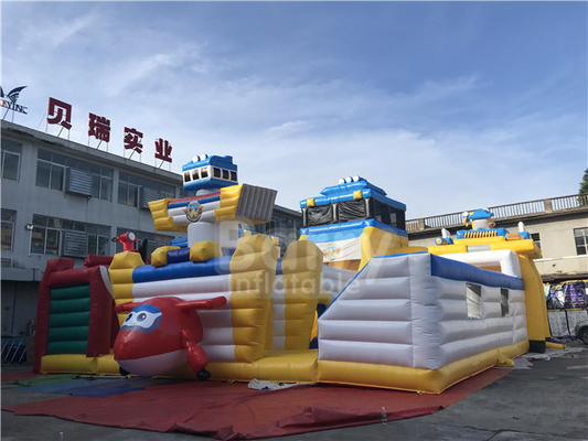 Super Wings Jardín de juegos de rebote Parque temático dibujos animados Área de juego inflable interior