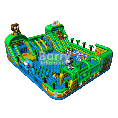 Jardín de juegos personalizado para niños Parque temático zoológico Parque interior inflable cerca de mí