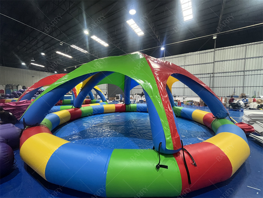Piscina inflable de PVC de 8 m con carpa para uso comercial
