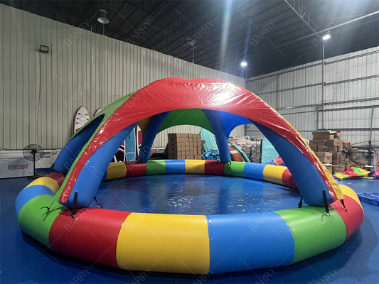 Piscina inflable de PVC de 8 m con carpa para uso comercial