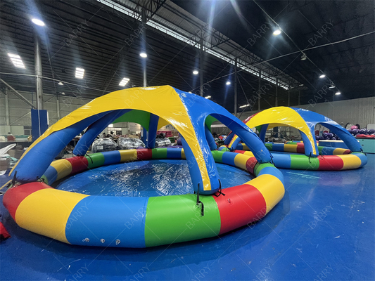 Piscina inflable de PVC de 8 m con carpa para uso comercial
