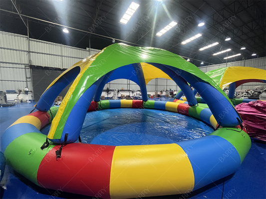 Piscina inflable de PVC de 8 m con carpa para uso comercial