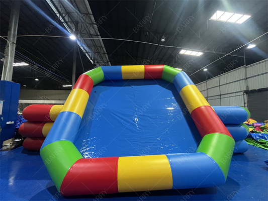Piscina de lona de PVC inflable para juegos acuáticos
