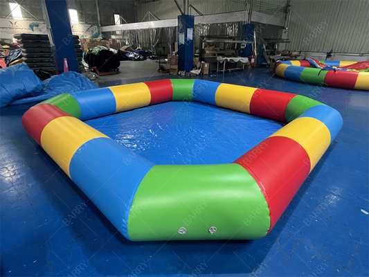 Piscina de lona de PVC inflable para juegos acuáticos