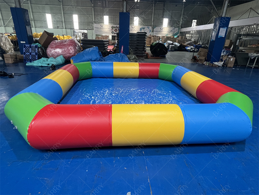 Piscina de lona de PVC inflable para juegos acuáticos