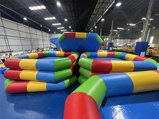 Piscina de lona de PVC inflable para juegos acuáticos