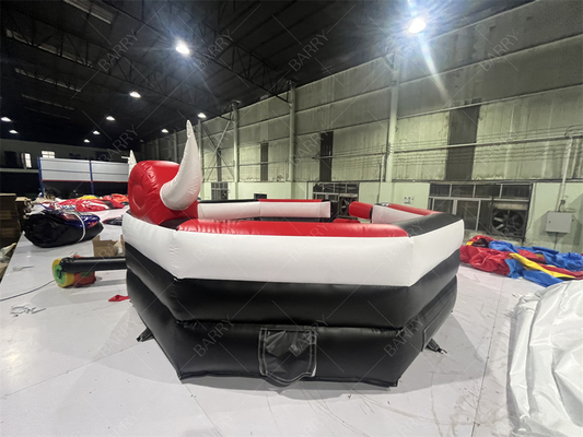 Cabalgata de toros mecánica inflable para adultos - Red Rodeo Simulator