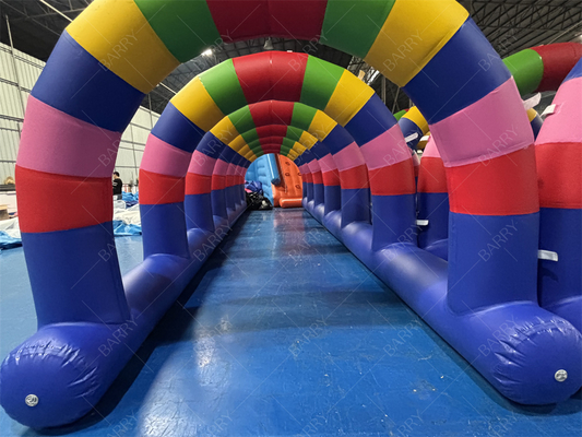 Túneles inflables de rociado de agua de 32.8 pies para eventos de verano