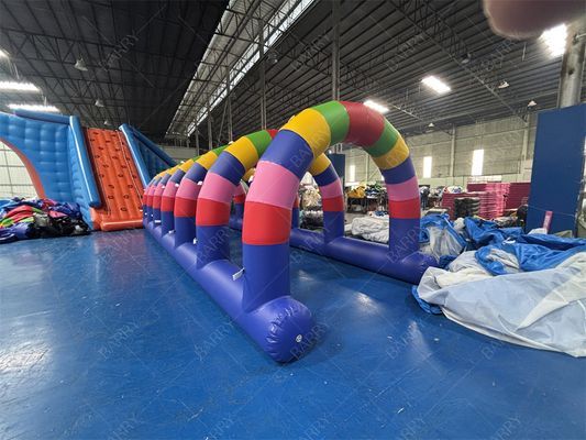 Túneles inflables de rociado de agua de 32.8 pies para eventos de verano