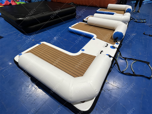 Muelle flotante inflable personalizable para navegación y yoga