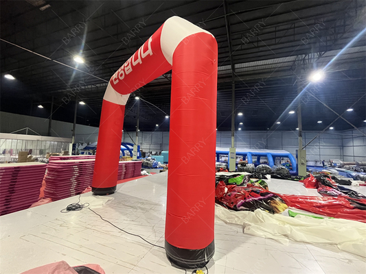 Arco de línea de salida y llegada inflable personalizado con iluminación LED