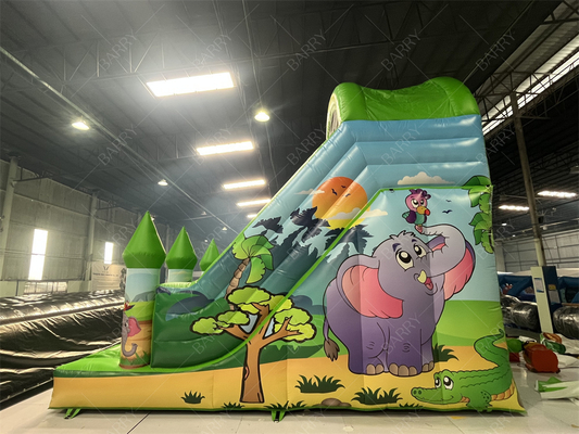 Deslizador inflable de animales 6x4M personalizable para niños