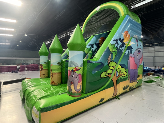Deslizador inflable de animales 6x4M personalizable para niños