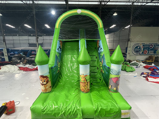 Deslizador inflable de animales 6x4M personalizable para niños