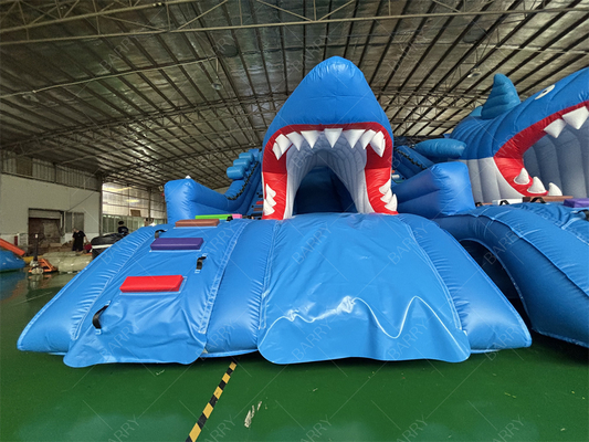 Gran tiburónSlide inflable para piscina Slide de piscina de verano Slide de agua inflable para niños y adultos