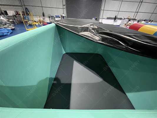 Piscina para niños de PVC DWF de color personalizado comercial con cubierta, piscina inflable, tela de punto de caída, piscina de agua