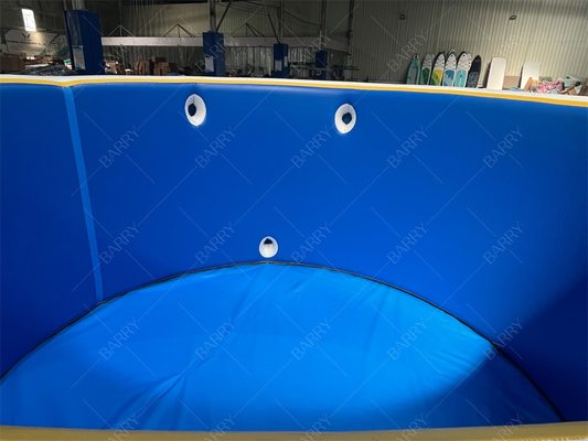 Tecnología de aire múltiple piscina de agua portátil personalizada natación Dwf niño piscina inflable tela de punto de goteo Dwf niños goteo de punto piscina