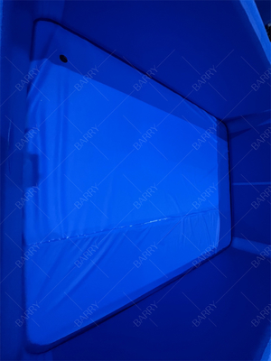 Bañera de Hielo Azul Oscuro Personalizada de PVC Drop Stitch Piscina Inflable con Tapa para Niños