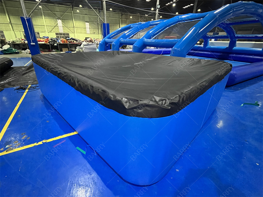 Bañera de Hielo Azul Oscuro Personalizada de PVC Drop Stitch Piscina Inflable con Tapa para Niños