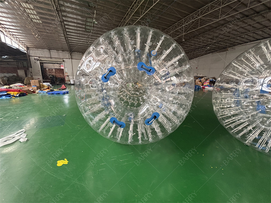 PVC TPU 2.5m Hombre loco hámster Zorbing bola rodante Zorb inflada bola para niños adultos