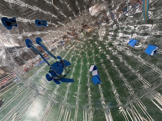 PVC TPU 2.5m Hombre loco hámster Zorbing bola rodante Zorb inflada bola para niños adultos