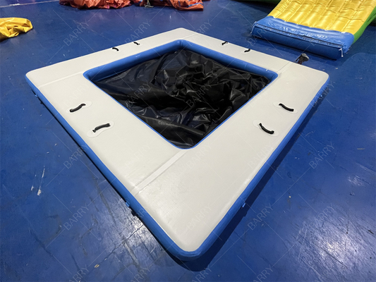 Piscina inflable para yate marino anti-medusas, tienda flotante en isla oceánica, piscina inflable marina con red