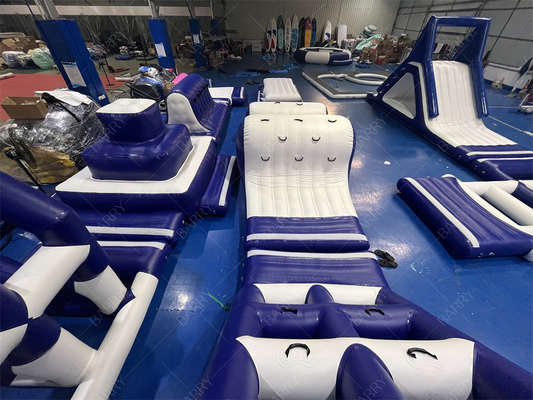 Diseño de moda Parque acuático inflable Parque acuático flotante inflable Parque acuático de negocios verano