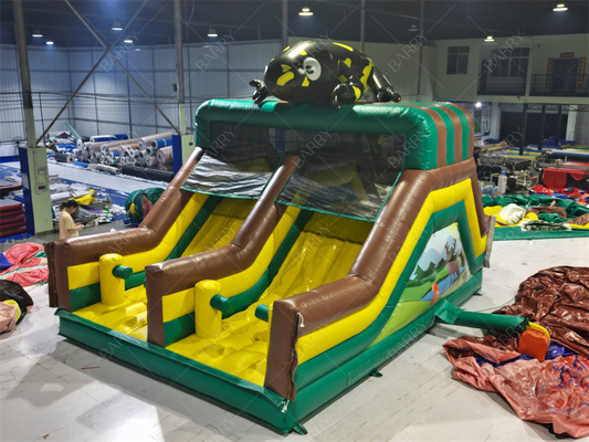 Gran salto inflables salpicador tobogán campo de obstáculos juego inflables obstáculos trampolín parque para niños y adultos
