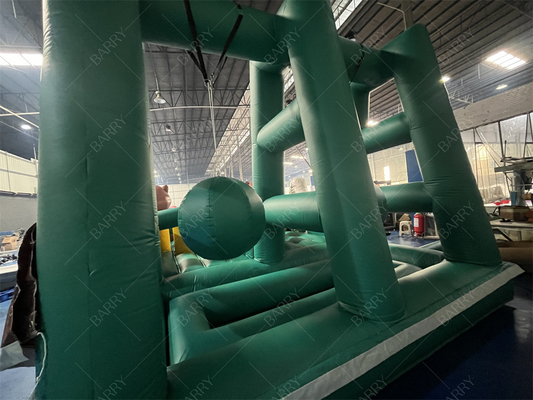 Gran salto inflables salpicador tobogán campo de obstáculos juego inflables obstáculos trampolín parque para niños y adultos
