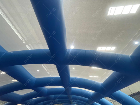 Eventos comerciales Tienda de techo de cúpula de PVC Lavadero de coches refugio de carpa inflable Para la piscina de marco de metal