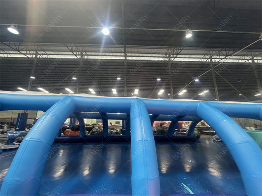 Eventos comerciales Tienda de techo de cúpula de PVC Lavadero de coches refugio de carpa inflable Para la piscina de marco de metal